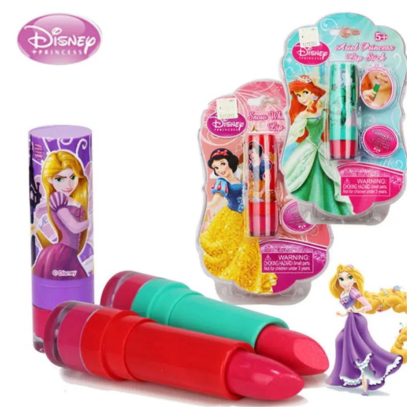 

Disney toys for girls Children's Cosmetics Girls Safe Non-toxic Moisturizing Lipstick Lipstick Baby Lip Gloss girls toys frozen