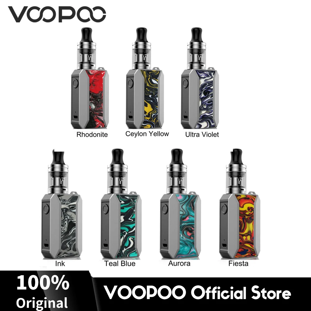 

Original VOOPOO Drag Baby Trio Resin Mod Vape Kit 1500mAh Battery w/ 1.8ml Tank PnP Coils Electronic Cigarette USB Charge