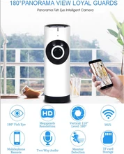 180 Degree Panorama Camera Fisheye Lens WIFI IP Camera Night Vision Motion Detection Camcorder APP Remote Control P2P Webcam
