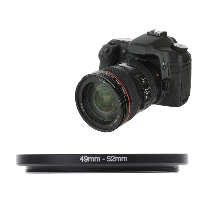 

49mm To 52mm Metal Step Up Rings Lens Adapter Filter Camera Tool Accessories New