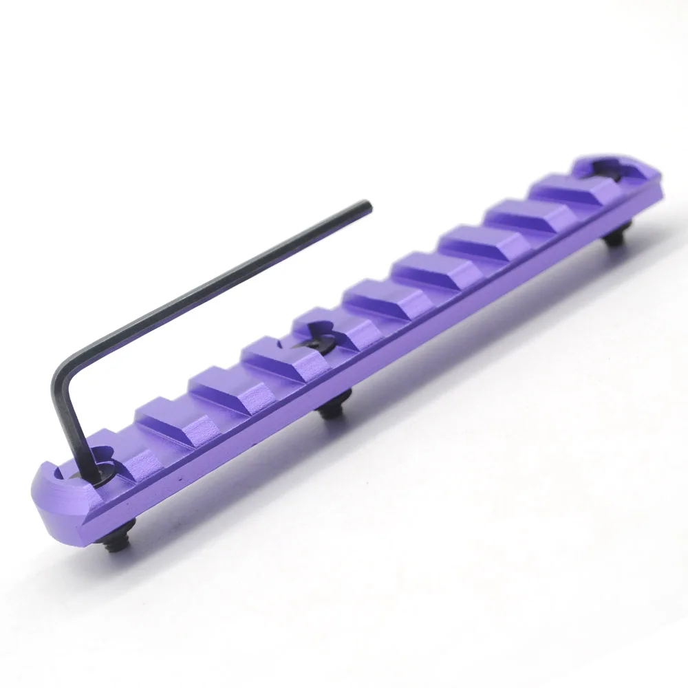 

Purple Aluminum 11 Slot Standard keymod Rails For keymod handguard Free Shipping