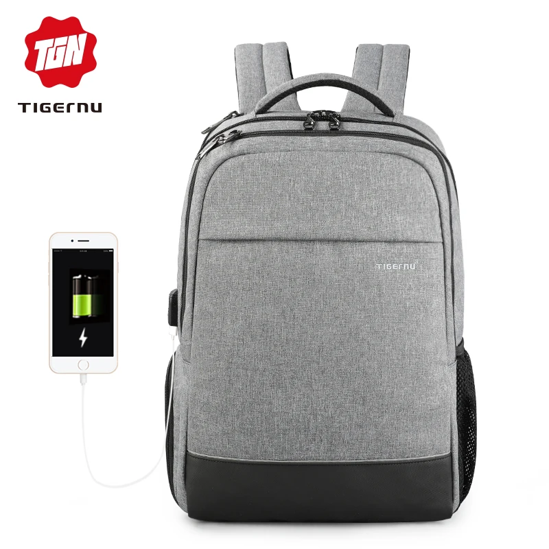 Tigernu الأعمال الذكور على ظهره الترفيه مكافحة سرقة 15.6 بوصة كمبيوتر محمول Usb شحن كلية حقيبة مدرسية للنساء هدية Tigernu الأعمال الذكور على ظهره الترفيه مكافحة سرقة 15.6 بوصة كمبيوتر محمول Usb شحن كلية حقيبة مدرسية للنساء هدية