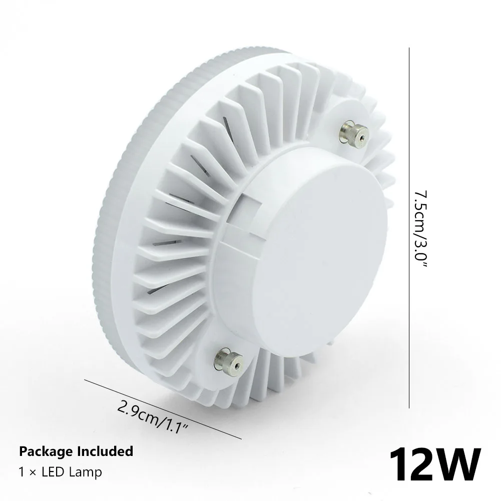 Супер яркий светодиодный светильник GX53 5 Вт 7 Вт 9 Вт 12 Вт 15 Вт 18 Вт GX53 светильник для шкафа smd2835 gx 53 AC85-265V Теплый Холодный белый точечный светильник - Испускаемый цвет: GX53 12W