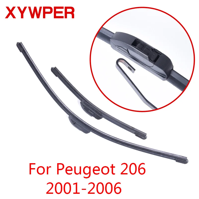 Стеклоочистители XYWPER для Peugeot 206 2001 2003 2004 2005 2006 автомобильные аксессуары мягкие
