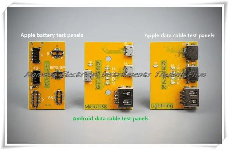 

iPhone battery tester Accessories: Apple battery Apple data cable and Android data cable test panels, test sockets, test fixture