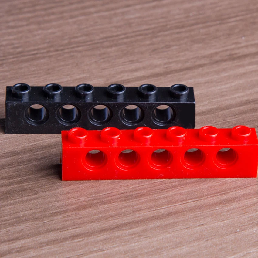 

10Pcs/lot DECOOL Technic Brick 1x6 with 5 Holes Compatible legos 3894 #5 bricks blocks parts
