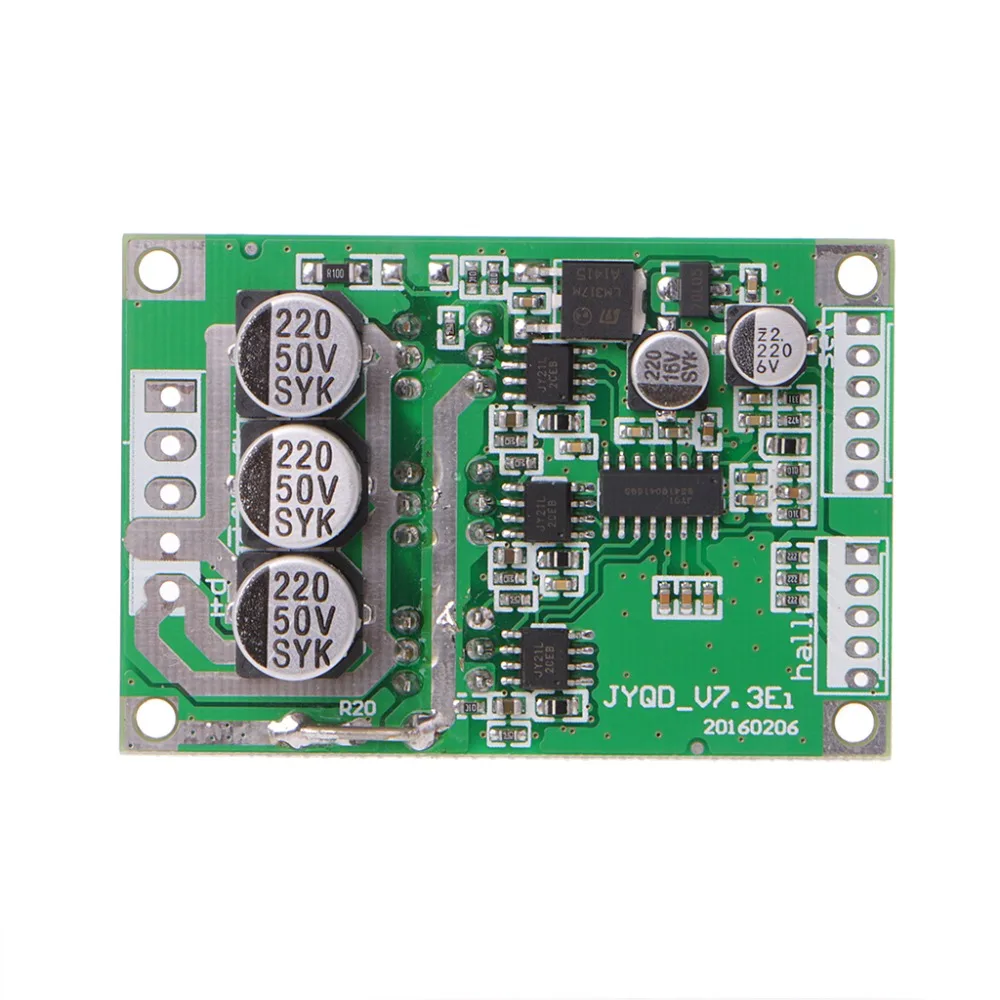 

DC 12V-36V 15A 500W Brushless Motor Controller Hall BLDC Driver Board