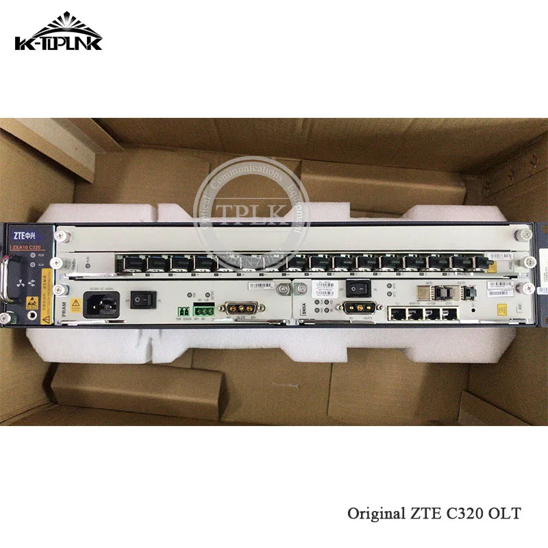 16PON 10G zte C320 OLT FTTH xPON OLT 16 портов GTGH дешево и высокое качество с 110 V-220 V AC источник питания