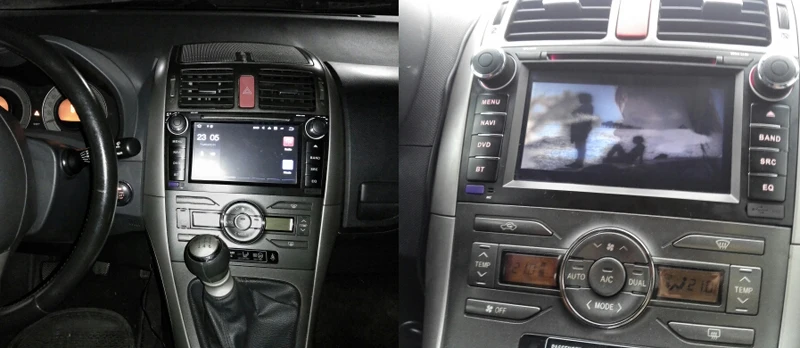 Perfect SilverStrong 4G RAM Android9.0 OctaCore Car DVD Player For Toyota Auris Hatchback Car 2din raido gps Navigation tape recorder 5