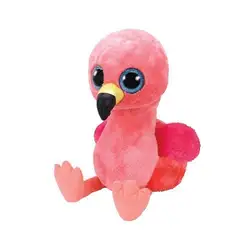 Ty Beanie Boos 6 "15 см Gilda Розовый фламинго плюшевые регулярные мягкие чучело Коллекционная птица кукла игрушка с сердцем тег