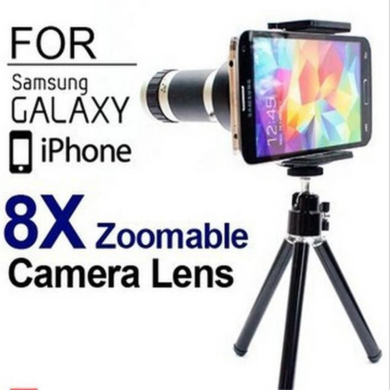 BUFFLE 8X Telephoto Telescope Lens Optical Zoom Lenses