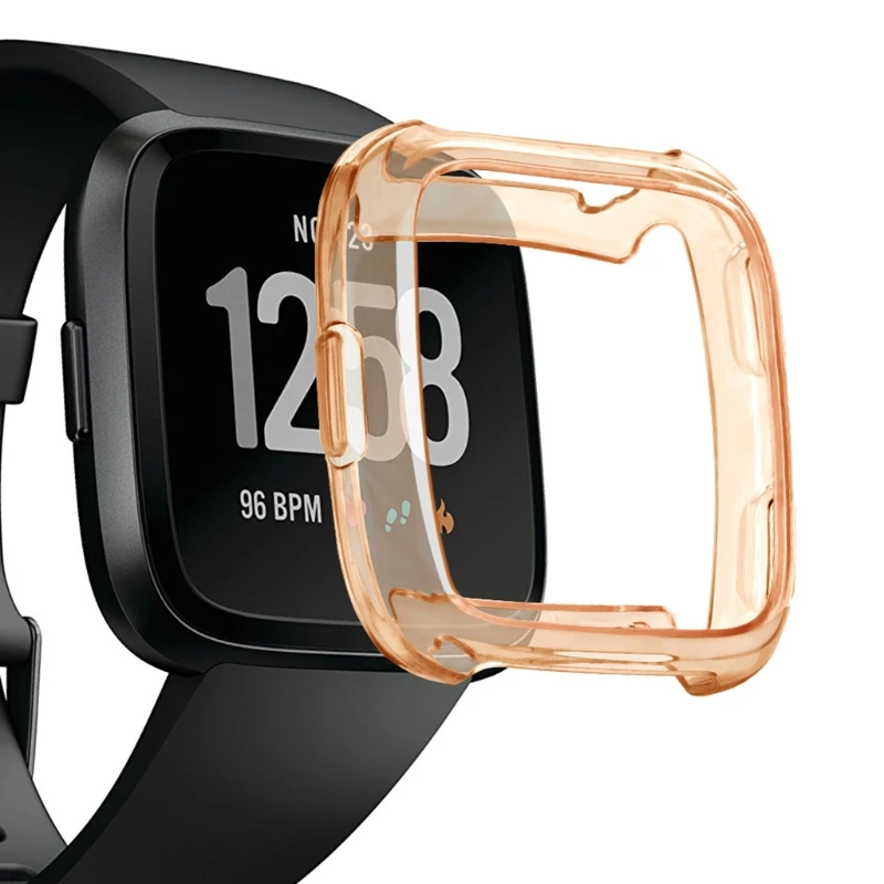 Брендовый прочный силиконовый защитный чехол для Fitbit Versa Красочные смарт-часы аксессуары чехол