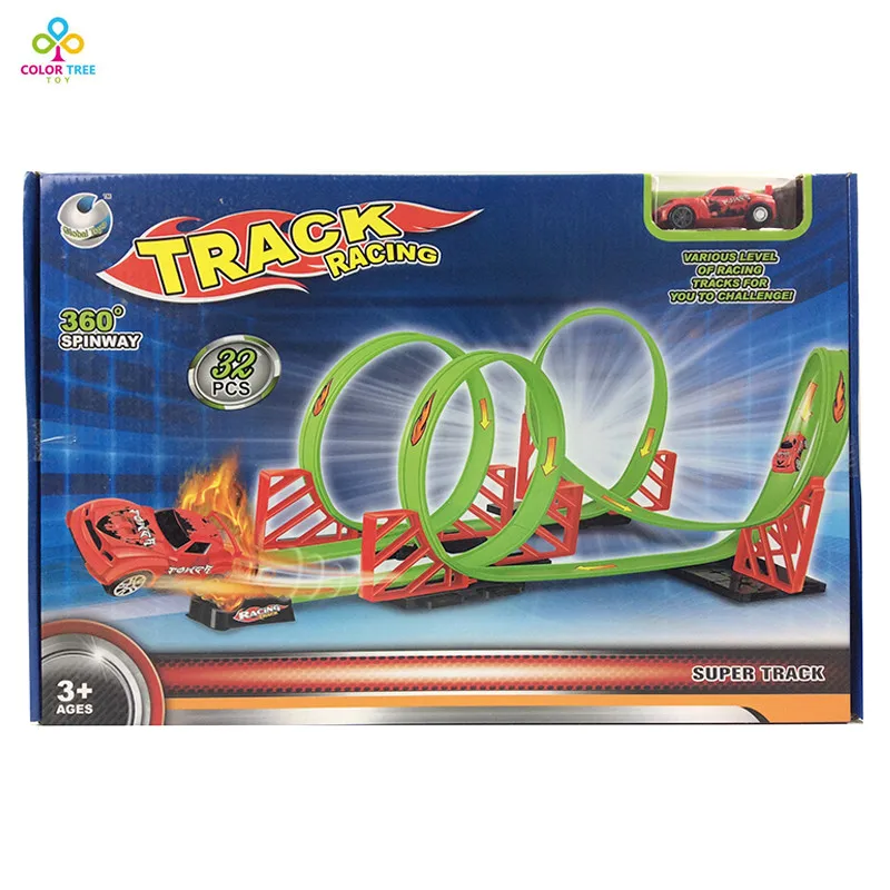 

DIY Multi-Track Rail Car Racing Track Educational Toys For Children