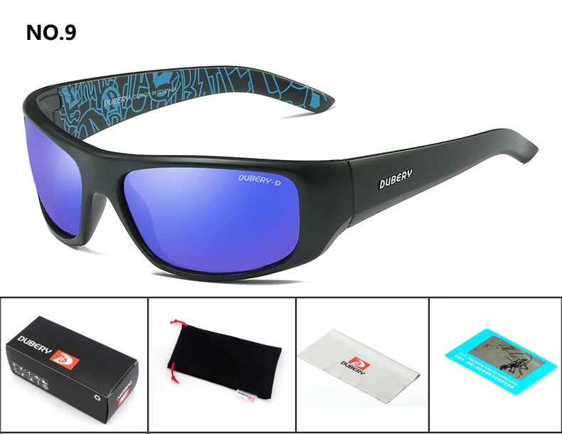 DUBERY, мужские поляризованные солнцезащитные очки, авиационные, для вождения, мужские солнцезащитные очки, Ретро стиль, спортивные, Роскошные, брендовые, дизайнерские, UV400 - Цвет линз: 10