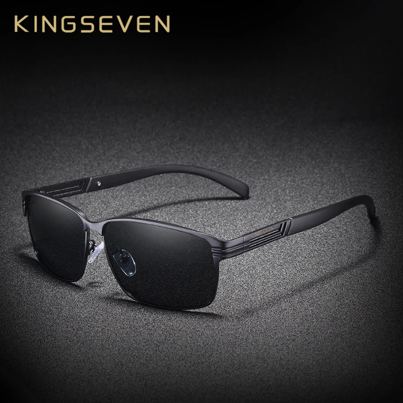 

KINGSEVEN BRAND DESIGN Classic Polarized Sunglasses Men Driving Sun glasses Goggles UV400 Gafas Oculos De Sol