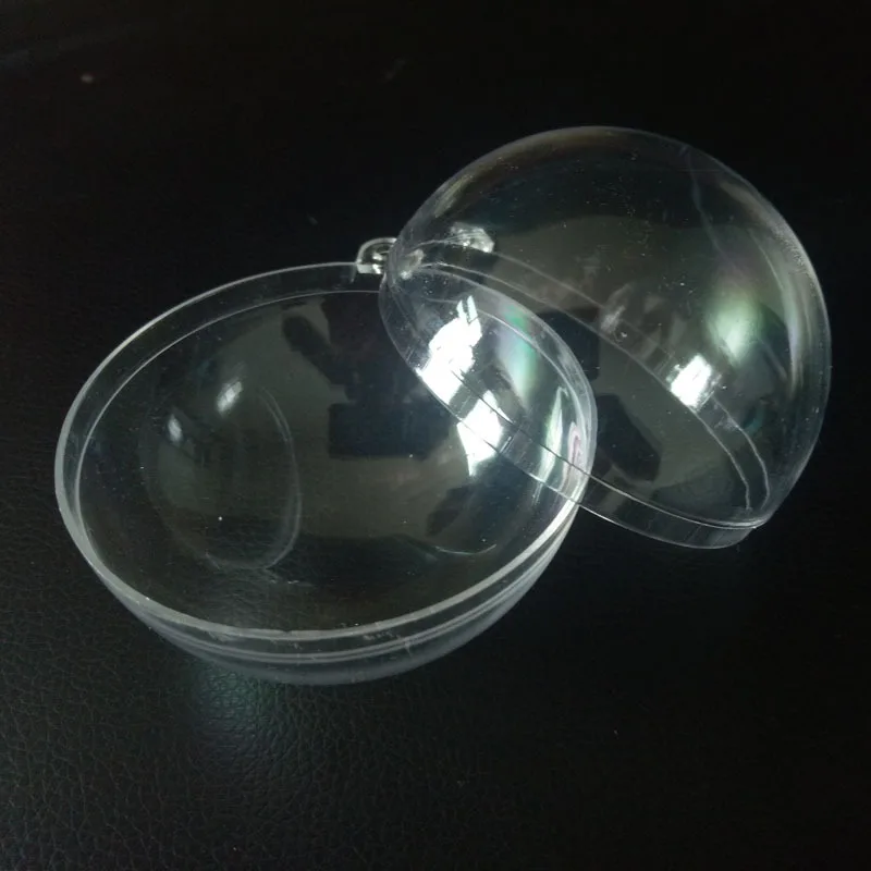 10 pares/3/4/5/6 cm transparente de plástico decoraciones de Navidad bola claro adorno regalo presente caja Decoración 10 pares/3/4/5/6 cm transparente de plástico decoraciones de Navidad bola claro adorno regalo presente caja Decoración