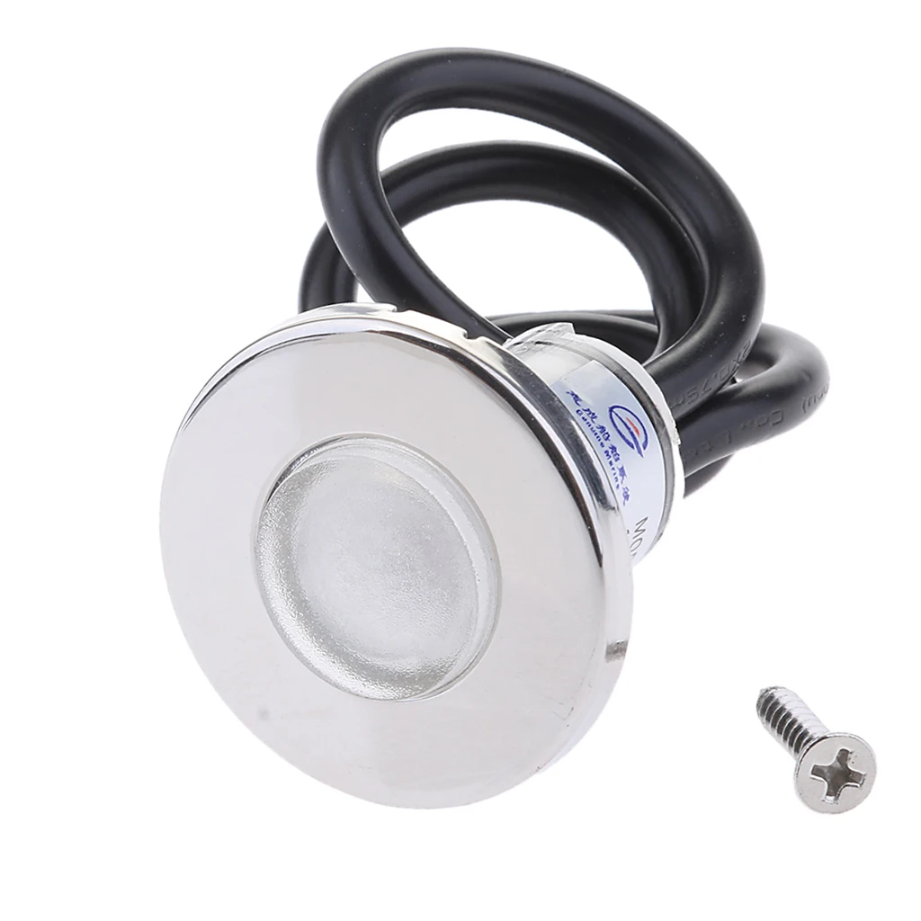 Amber LED 12V Marine Boat Courtesy Light RV Yacht Deck Outdoor Step Light