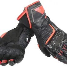 Дейн углерода D1 длинные перчатки для взрослых, черный/Флуоресцентный Красный спортивный гоночный Перчатки