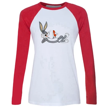 

CAMERON DALLAS CUTE Bugs Bunny Bone Thugs n Harmony Design Womens Ladies Printing T Shirt Graphic Tee Long Sleeve Cotton