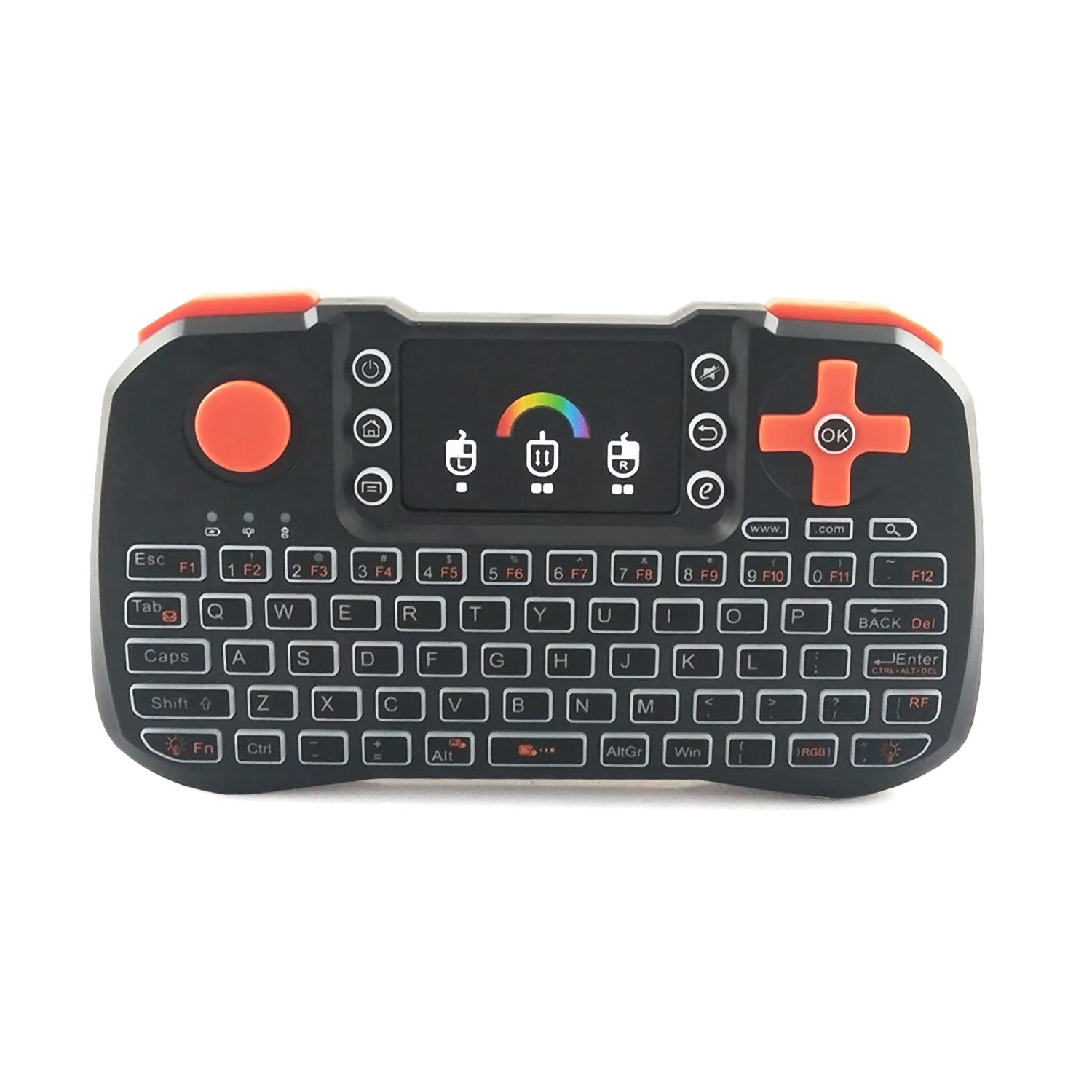 

TZ10 Wireless Keyboard Touchpad Mouse 2.4GHz Handheld Remote Control Colorful Backlight For Android TV Box Smart TV PC Laptop