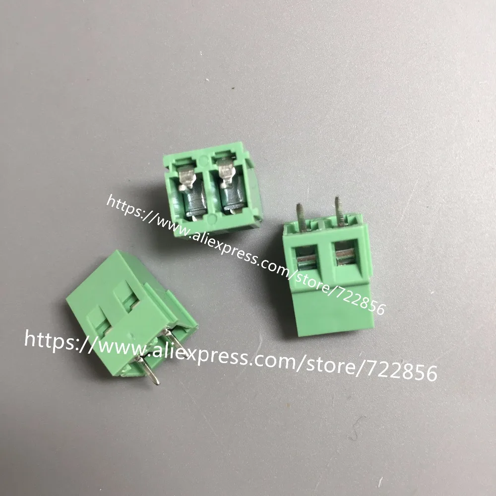 

20pcs/lot PCB Screw Terminal Block Connector KF128-2P pitch:5.0MM/0.2inch Green 5mm KF128 2Pins