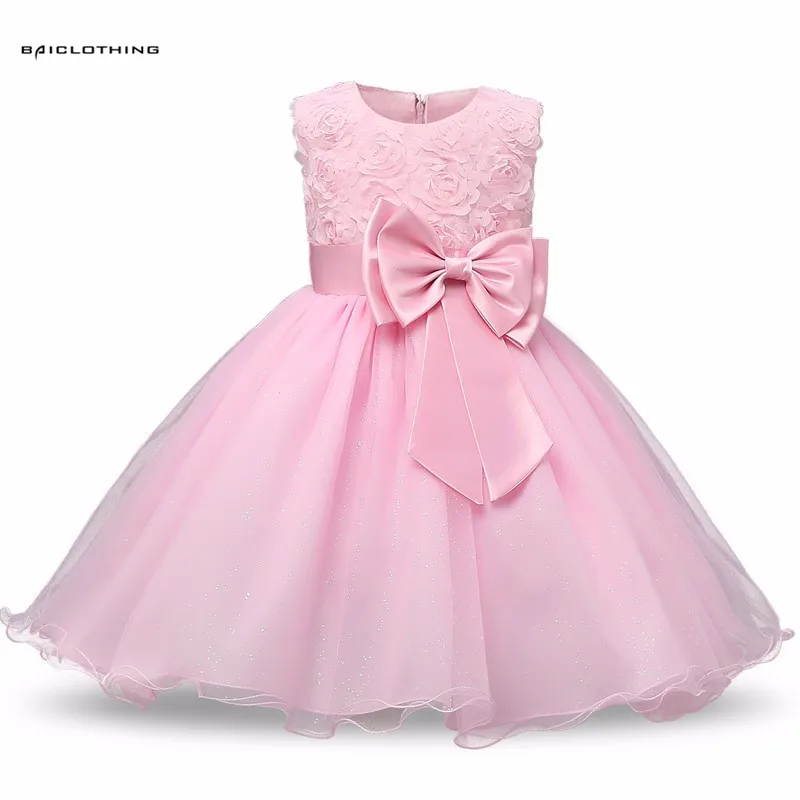 2017 New Designs Floral Girl Dress For Wedding