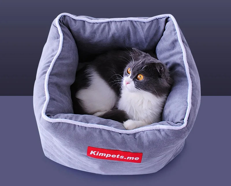Лидер продаж! Кошка-кровать Малые собаки щенок питомник диван Polar плюшевые Bed Pet коврик кошка дом Cat спальный мешок теплое гнездышко товары дл...
