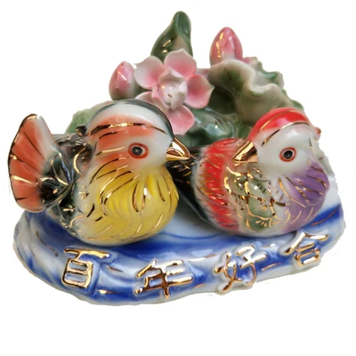 

Hundred years of good ceramics Mandarin duck Furnish bedrooms Bedside gift for marriage furnishing articles decoration