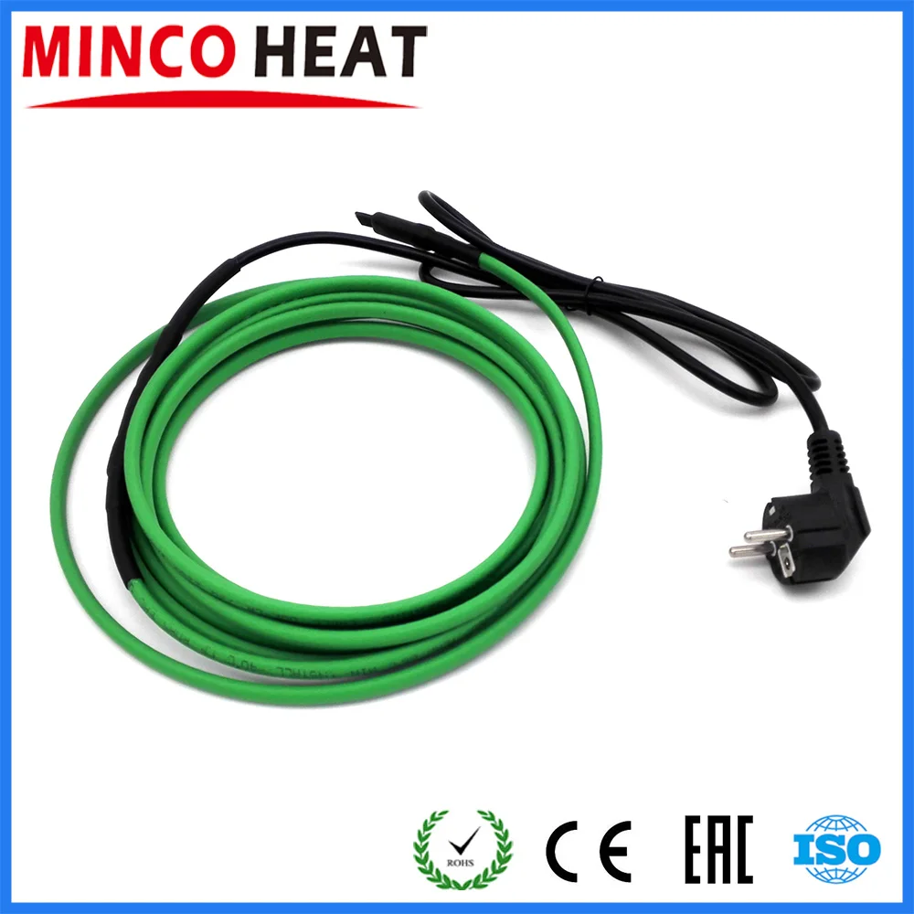 

21 ~ 30 Meters EU Plug Attached Heating Cable Kit for Internal Pipe Heating (Tubing)