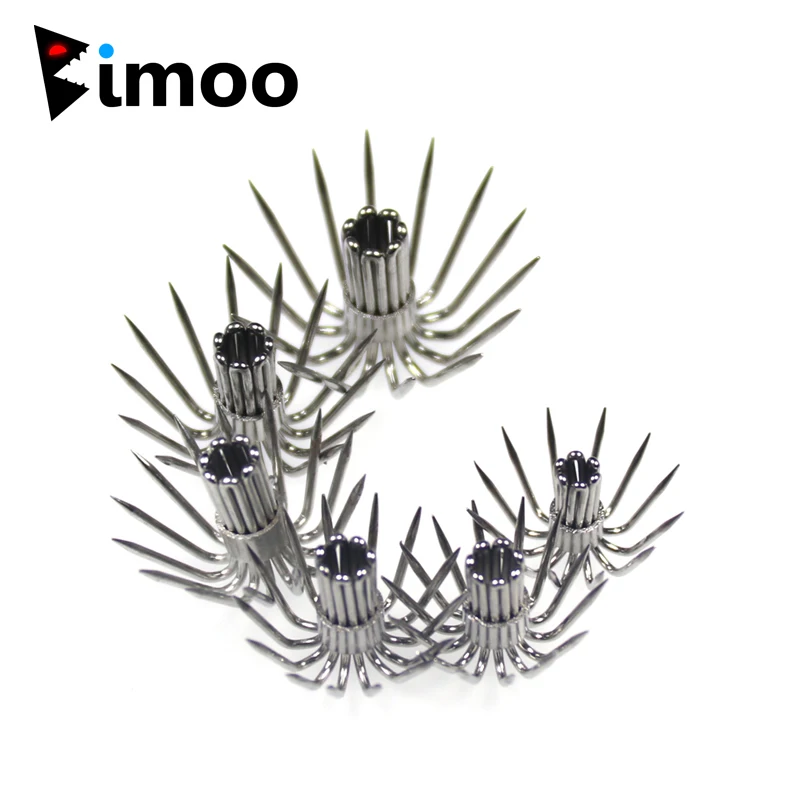 

Bimoo 20PCS #2 ~ #4.5 Squid Jig Hook Wood Shrimp Jig DIY Umbrella Hooks