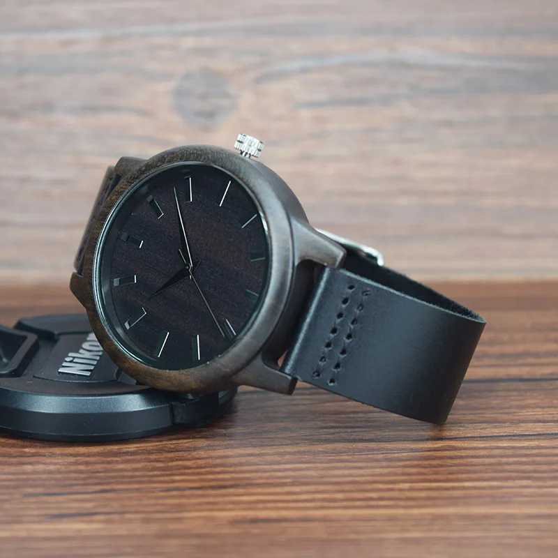 black wood watch man 9