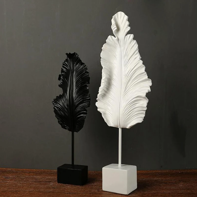 Home villa club leaf sculpture (5)