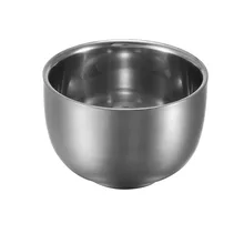 7,5 см Серебряный Нержавеющая сталь Чаша для бритья щеткой для бритья, цирюльник, бритва Кубок Мужской чистки лица кружка для мыла набор инструментов