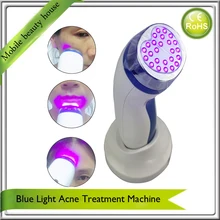 Portable Home Use PDT Heating Blue Led Light Photon Therapy Facial Beauty Machine For Oil Skin Acne Treatment Skin Beauty Care