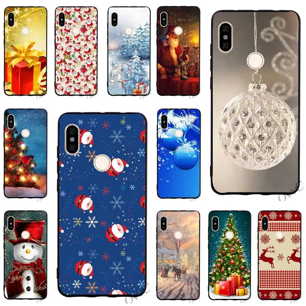 

Pattern Christmas Snow Santa New Year Phone Cover for Xiaomi Redmi 5 Plus Case 4A 4X 5A Prime 6A Note 5 6 Pro Covers Back