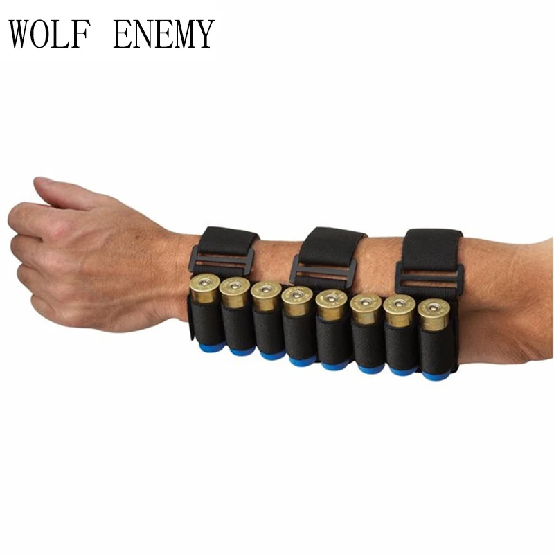 

Newest Portable 8 Holes Tactical Shooter's Forearm Shotgun Shell Pouch Molle 12GA Ammo Cartridge Stock Holder Ammunition Bag