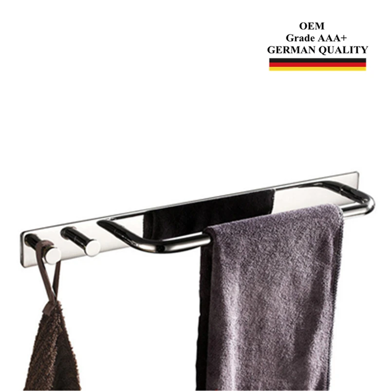 Stainless steel Towel Rack Bathroom Accessories Set Robe Hook Towel