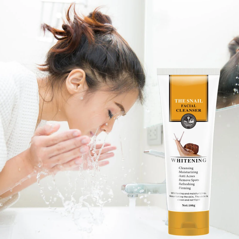 100 г Snail Essence очищающий гель глубоко очищает сужающиеся поры увлажняющий