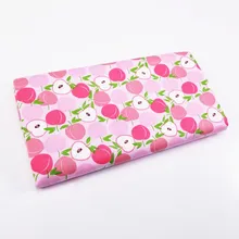 50x40 см стеганая саржевая ткань с фруктовым персиком мягкая ткань для текстильного материала простыня мягкая ткань Лоскутная Tecido