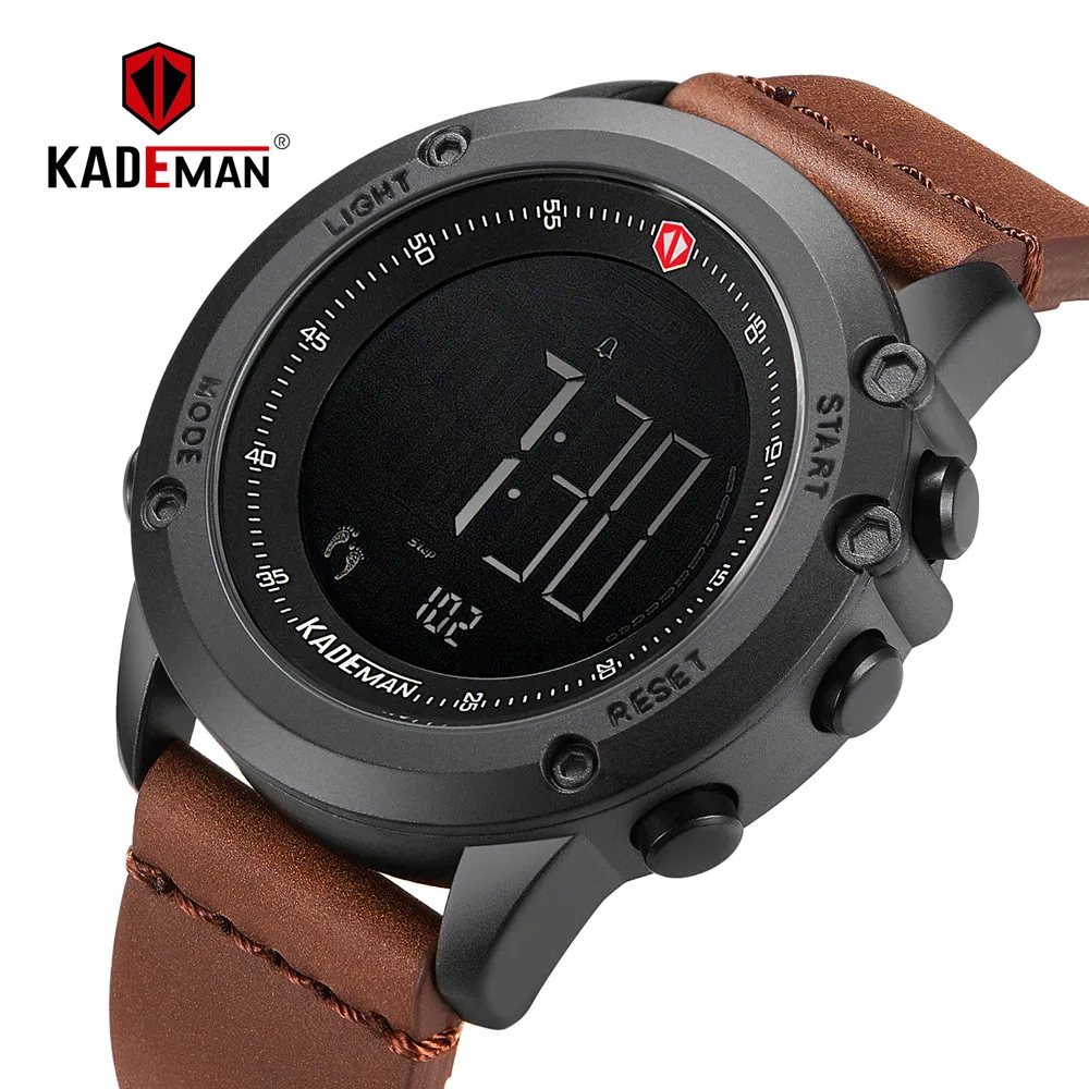 KADEMAN Military Sports Men's Watch Digital Display Waterproof Step