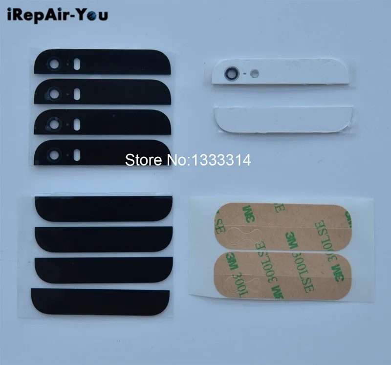 IRepair-You 1 шт. задняя крышка верхнее и нижнее стекло с объективом для камеры iPhone 5 5S