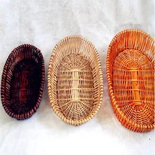 Высокое качество плетеная корзина дисплей фруктовая Чаша корзина ручной Плетеный тростниковый ящик для хранения овощей супермаркет корзины для хранения