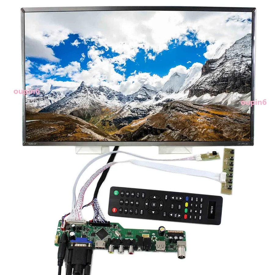 Controller board kit for LP156WH2 VGA remote 40pin LVDS  LCD TV AV USB HDMI-compatible 1366X768 LED Panel Screen 15.6