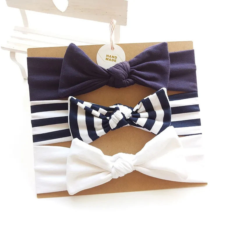 

Bobora 3Pcs/Set Baby Girl Hair Bands Cute Bow Tie Baby Headband Solid Baby Hair Accessories Lovely Party Gift new