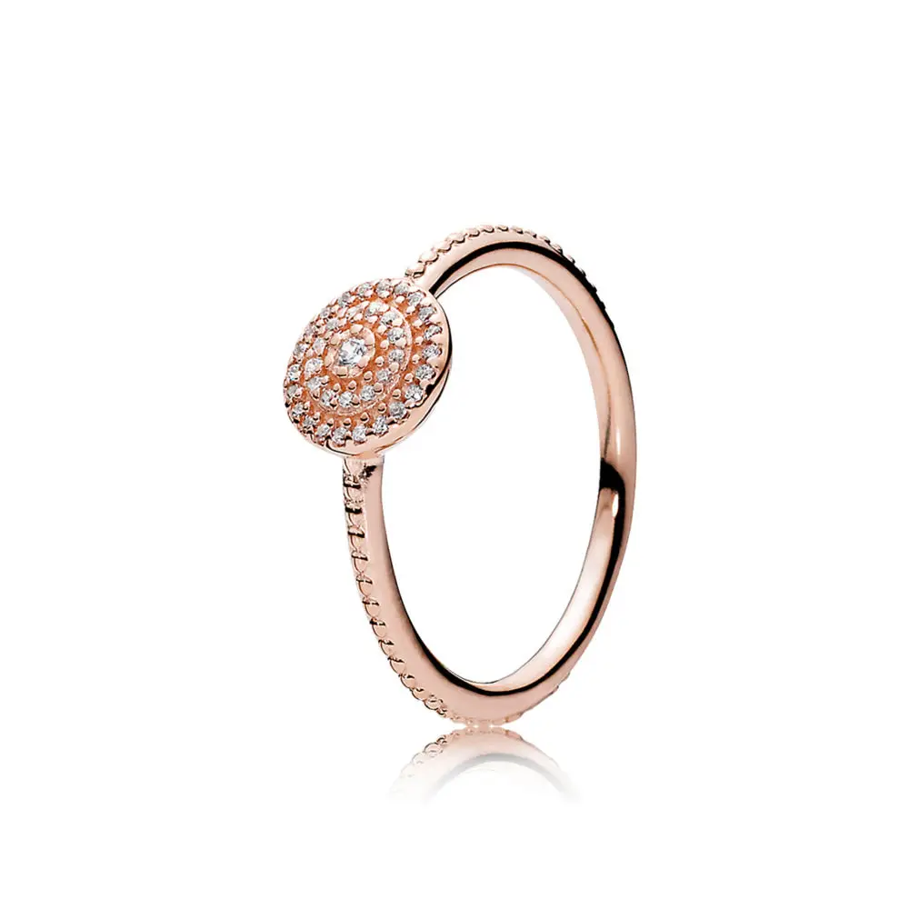 Кольцо из стерлингового серебра 925 амулеты 3 стиля 925 Розовое золото Золотое кольцо для женщин ювелирные изделия
