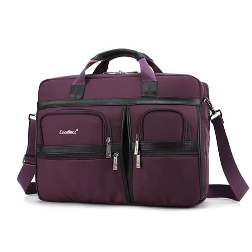 Сумка для ноутбука большой емкости 15 15,6, деловая сумка через плечо, сумка-мессенджер для macbook PRO15.4 17 17,3, сумка для компьютера, дорожная сумка 5003 - Цвет: purple 5003