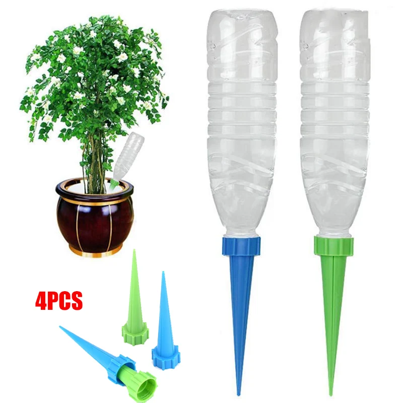 

4Pcs ABS Garden Supplies Drip Water Sprinkler Automatic Irrigation Yard Cone Garden Plant Flower Drop Waterjet Watering Supply