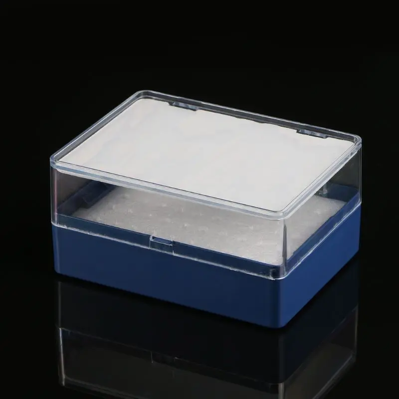Пластиковый ящик для хранения с пеной измельчитель органайзер для 50 сверл PCB