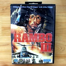 Rambo III 16 бит MD игровая карта с розничной коробкой для Sega megadrive& Genesis игровой консоли системы