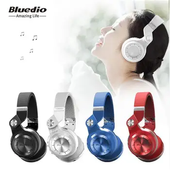 

Original Bluedio T2+ wireless foldable headset bluetooth headphones bluetooth4.1 support FM radio& SD card functions for music